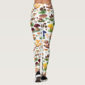 Kleurrijke paddenstoelen leggings (Achterkant)