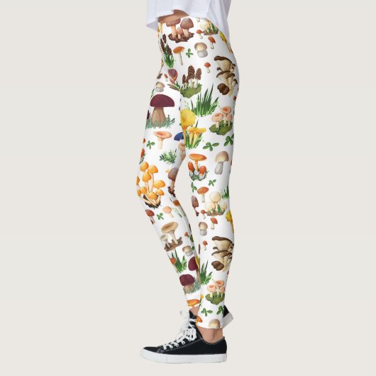 Kleurrijke paddenstoelen leggings (Links)