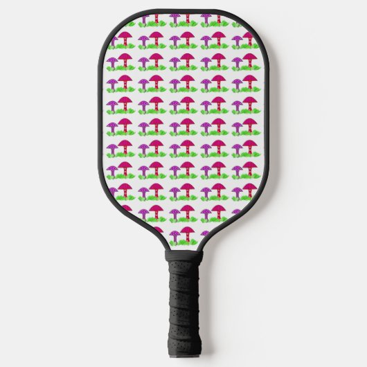 Kleurrijke Paddenstoelen Pickleball Paddle (Voorkant)
