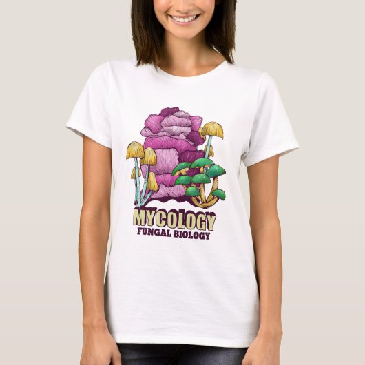 Kleurrijke paddenstoelen t-shirt (Voorkant)