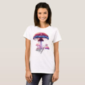 Kleurrijke paddenstoelen t-shirt (Voorkant volledig)