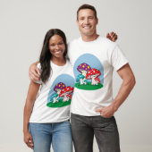 Kleurrijke paddenstoelen T-shirt (Unisex)