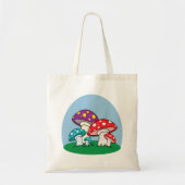Kleurrijke paddenstoelen tote bag (Voorkant)