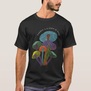 Kleurrijke paddenstoelen van verbeelding t-shirt