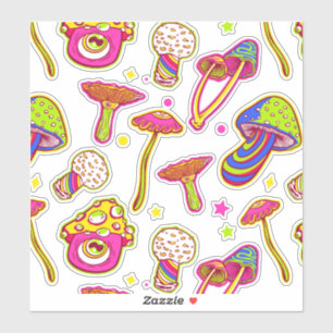 Kleurrijke Paddenstoelen : Verbazingwekkend Magisc Sticker