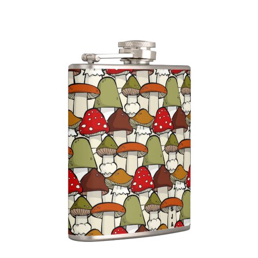 Kleurrijke paddenstoelontwerpfles heupfles (Rechts)