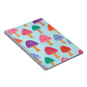 Kleurrijke Paddestoel Pattern Journal Notitieboek (Rechterzijde)