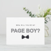 Kleurrijke paginajongen-voorstelkaart met vetgedru kaart (Staand voorkant)