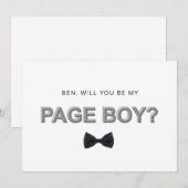 Kleurrijke paginajongen-voorstelkaart met vetgedru kaart (Voorkant / Achterkant)