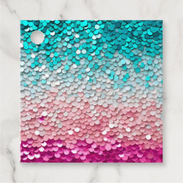 Kleurrijke Pailletten Kunst Cadeautags Bedankjes Labels
