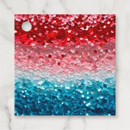 Kleurrijke Pailletten Kunst Cadeautags Bedankjes Labels