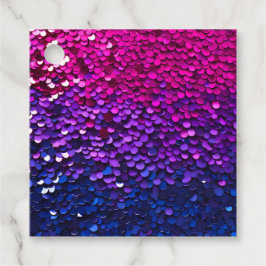 Kleurrijke Pailletten Kunst Cadeautags Bedankjes Labels