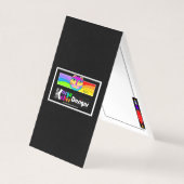 Kleurrijke Paint Brush Display Kaart (Achterkant)