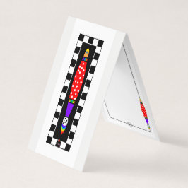 Kleurrijke Paint Brush Display Kaart