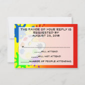 Kleurrijke Paint Palette Art Schilderij Verjaardag Kaart (Achterkant)