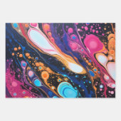 Kleurrijke paint pour stijl Paper Pack 349: 52 (Voorkant 3)