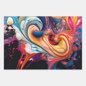 Kleurrijke paint pour stijl Paper Pack 355: 29 (Voorkant 2)