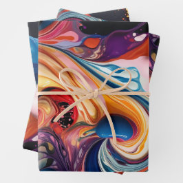 Kleurrijke paint pour stijl Paper Pack 355: 29