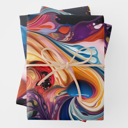 Kleurrijke paint pour stijl Paper Pack 355: 29 (In situ)
