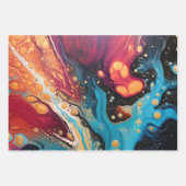 Kleurrijke paint pour stijl Paper Pack 357: 34 (Voorkant 3)