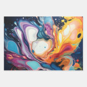 Kleurrijke paint pour stijl Paper Pack 367: 27 (Voorkant 3)