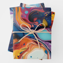 Kleurrijke paint pour stijl Paper Pack 367: 27