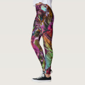 Kleurrijke Paint Splash Abstracte Regenboog Leggings (Links)