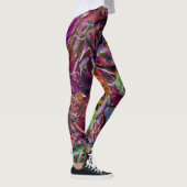 Kleurrijke Paint Splash Abstracte Regenboog Leggings (Rechts)