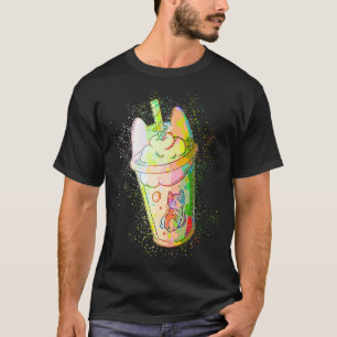 Kleurrijke Paint Splash Schattige Cat Coffee Mok T-shirt