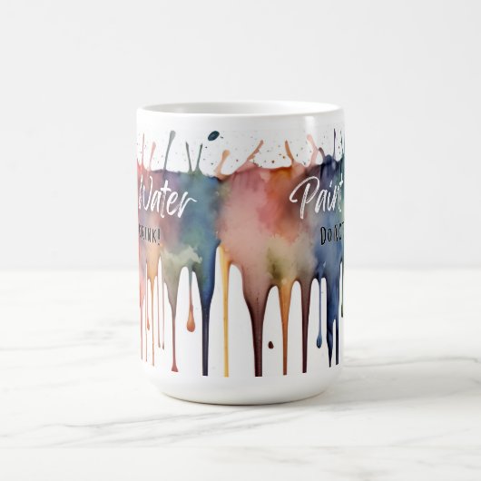 Kleurrijke Paint Water Mok - Funny Artist Gift (Center)