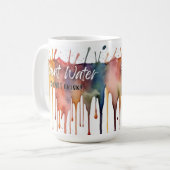 Kleurrijke Paint Water Mok - Funny Artist Gift (Voorkant links)