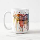Kleurrijke Paint Water Mok - Funny Artist Gift (Links)