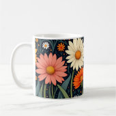 Kleurrijke Painted Daisies Koffiemok (Links)