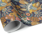 Kleurrijke Paisley: bloemenIndiaas behang. Cadeaupapier (Rol Hoek)
