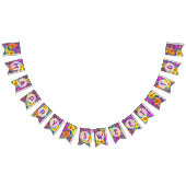 Kleurrijke Paisley Happy Sweet Sixteen Vlaggetjes (Alle)