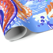 Kleurrijke paisley naadloos patroon cadeaupapier (Rol Hoek)