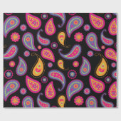 Kleurrijke Paisley naadloze Patroon Cadeaupapier (Vlak)