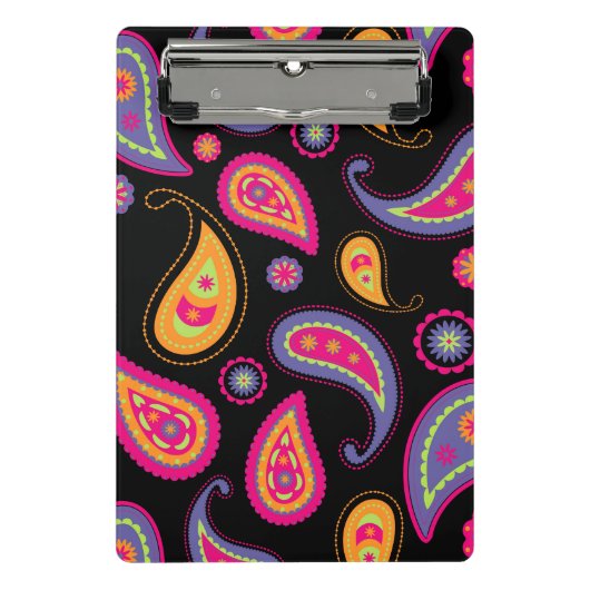 Kleurrijke Paisley naadloze Patroon Mini Klembord (Voorkant)