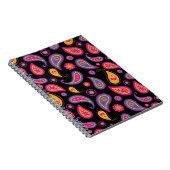 Kleurrijke Paisley naadloze Patroon Notitieboek (Rechterzijde)