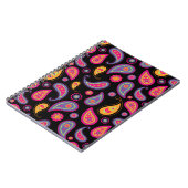 Kleurrijke Paisley naadloze Patroon Notitieboek (Linkerzijde)