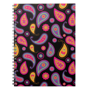 Kleurrijke Paisley naadloze Patroon Notitieboek