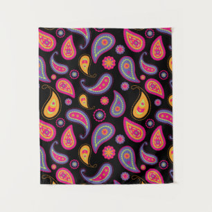 Kleurrijke Paisley naadloze Patroon Wandkleed