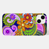 Kleurrijke Paisley Patronen en Bloemen Case-Mate iPhone Case (Achterkant (horizontaal))
