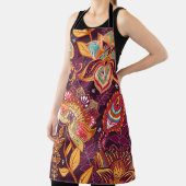 Kleurrijke Paisley stijl bloemmotief Schort (Insitu)