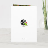 Kleurrijke Paisley Wreath Christmas Kaart (Achterkant)