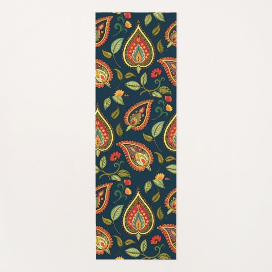 Kleurrijke Paisley Yoga Mat (Voorkant)
