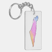 Kleurrijke Palestijnse Sleutelhanger (Voorkant Links)