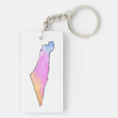 Kleurrijke Palestijnse Sleutelhanger (achterkant)
