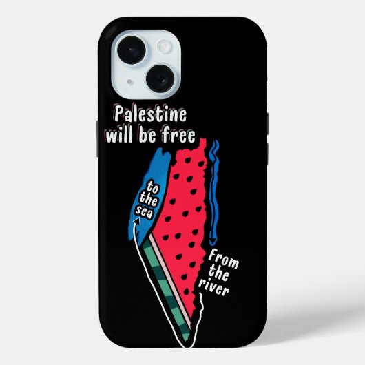 Kleurrijke Palestijnse Watermeloen kaart Grafisch  Case-Mate iPhone Case (Achterkant)