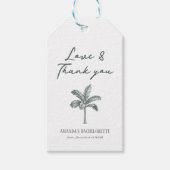 Kleurrijke Palm Tree Bachelorette Cadeaulabel (Voorkant)